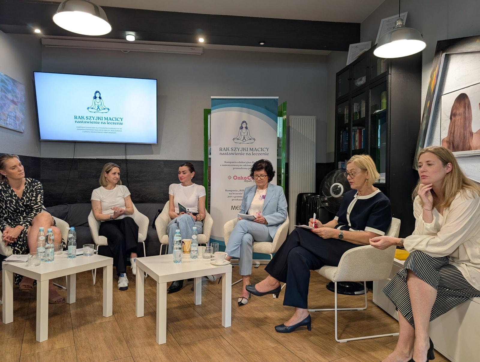 Konferencja prasowa w siedzibie Fundacji OnkoCafe inaugurująca kampanię &#8222;RSM &#8211; nastawienie na leczenie&#8221;; Fot. Beata Igielska
