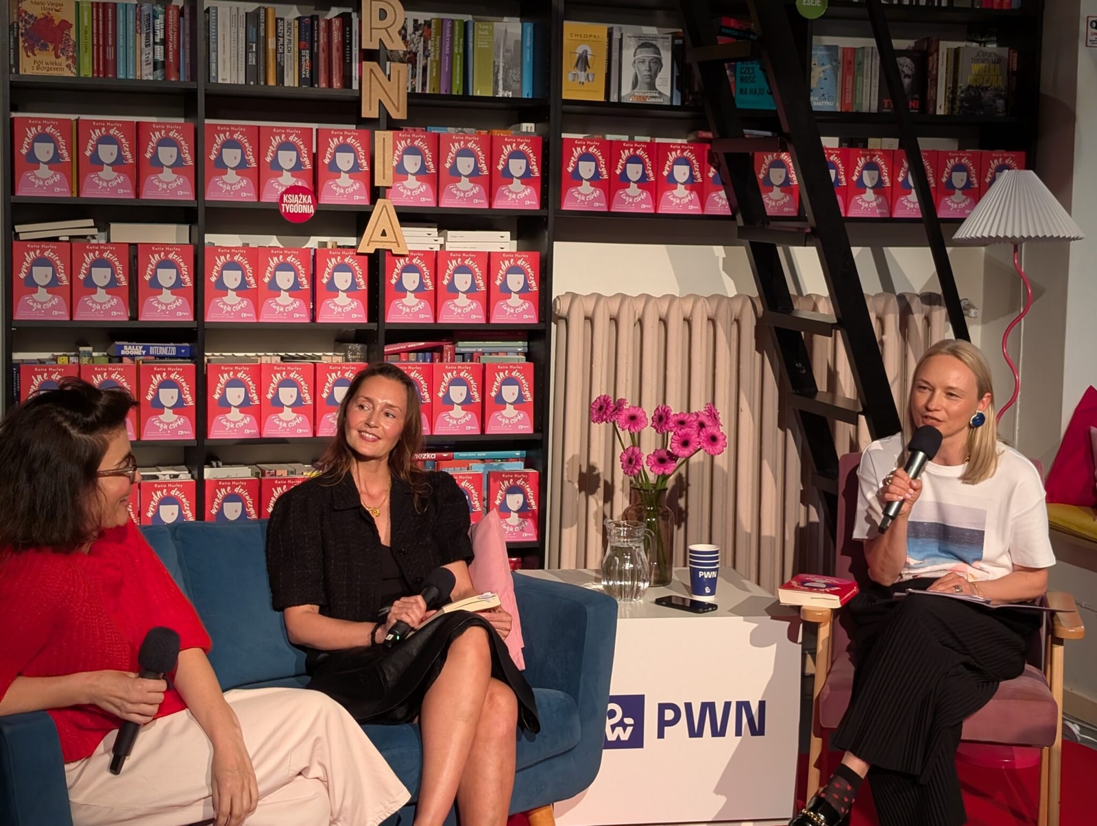 Spotkanie promujące książkę &#8222;Wredne dziewczyny i Twoja córka&#8221;. Od lewej: Olga Kwiecińska, Marta Majchrzak, Katarzyna Dąbrowska, redaktorka naczelna Glamour; Fot. Beata Igielska
